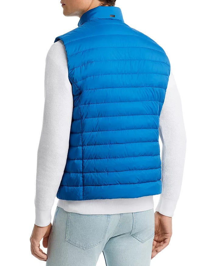 Herno Nuage Nylon Quilted Down Vest EU 54 US 44 Turquoise Blue