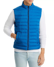 Herno Nuage Nylon Quilted Down Vest EU 54 US 44 Turquoise Blue