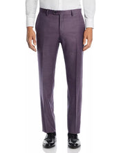 John Varvatos Star USA Mens Sharkskin Slim Fit Suit Dress Pants Size 36 Purple