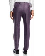 John Varvatos Star USA Mens Sharkskin Slim Fit Suit Dress Pants Size 36 Purple