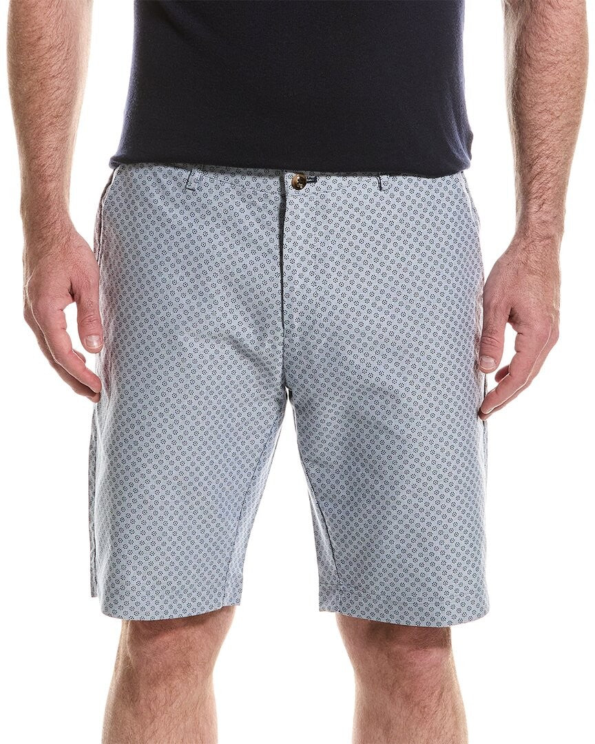 Paisley & Gray Mens Slim fit Casual Shorts 30 Blue