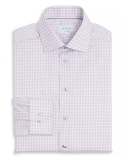 Eton Mens Contemporary Cotton Lyocell Dress Shirt 16 / 41 Large Purple