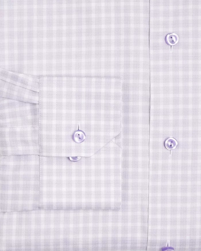 Eton Mens Contemporary Cotton Lyocell Dress Shirt 16 / 41 Large Purple