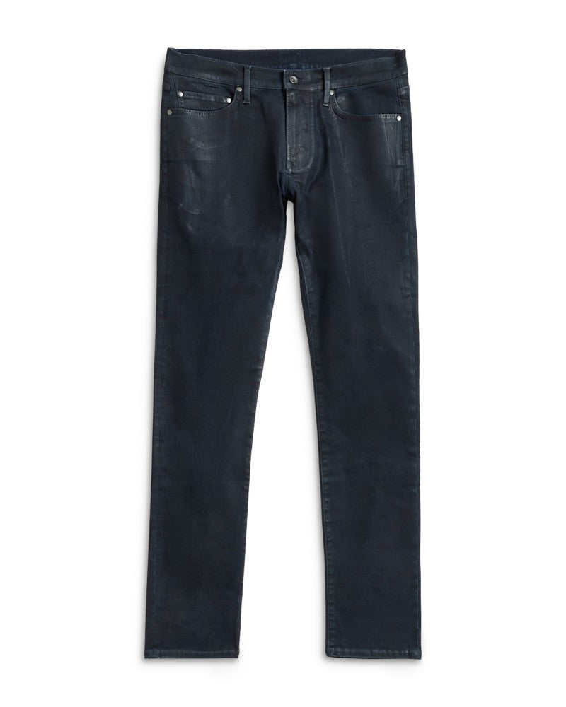 John Varvatos Mens Slim Fit Waxed Coated Jeans Blue 29 x 32