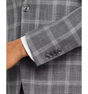 Jack Victor Mens Midland Regular Fit Plaid Sport Coat 42L Plaid