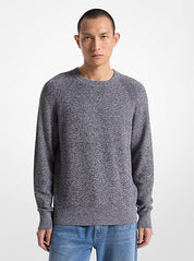 Michael Kors Mens Modern fit Long Sleeve Crewneck Sweater XL Crew Neck Grey