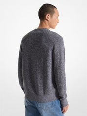 Michael Kors Mens Modern fit Long Sleeve Crewneck Sweater XL Crew Neck Grey