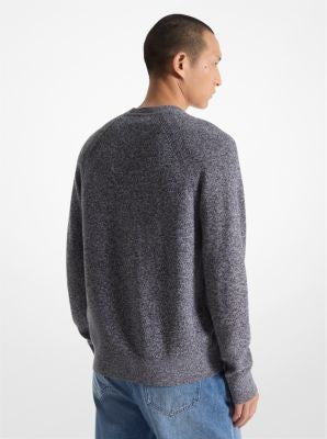 Michael Kors Mens Modern fit Long Sleeve Crewneck Sweater XL Crew Neck Grey