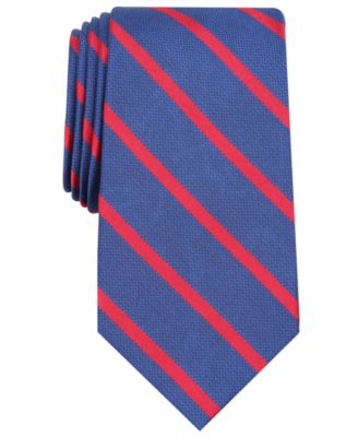 Club Room Mens Stripe Neck Tie BLUE/RED