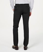 Kenneth Cole Mens Slim fit Dress Pants 30 / 29 Black Solid Stretch