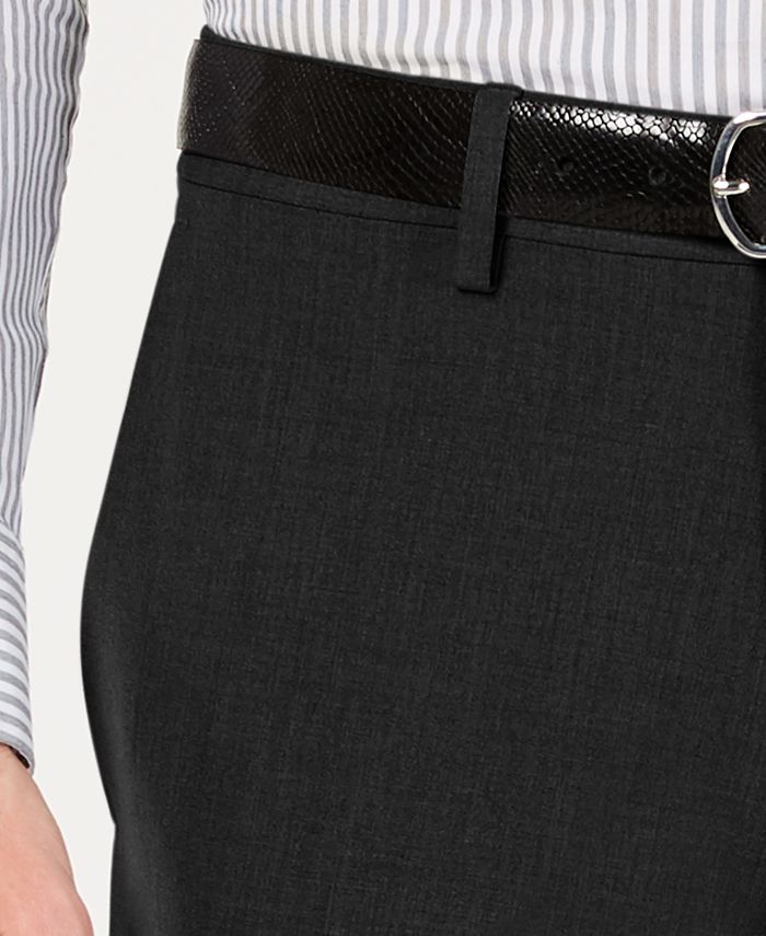 Kenneth Cole Mens Skinny/Extra-Slim fit Dress Pants 31 / 30 Black Solid Stretch