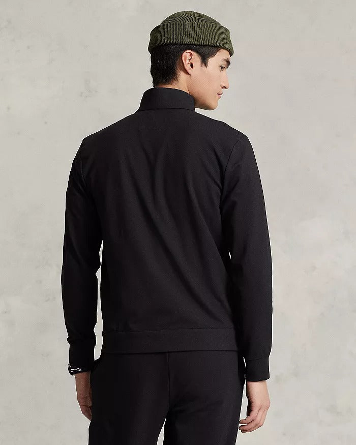 Polo Ralph Lauren RLX Mens Performance Zip-Front Jersey Jacket XXL 2XL Black