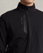 Polo Ralph Lauren RLX Mens Performance Zip-Front Jersey Jacket Small Black