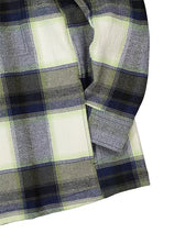 Nn07 Mens Plaid Shacket Coat Small Blue Beige