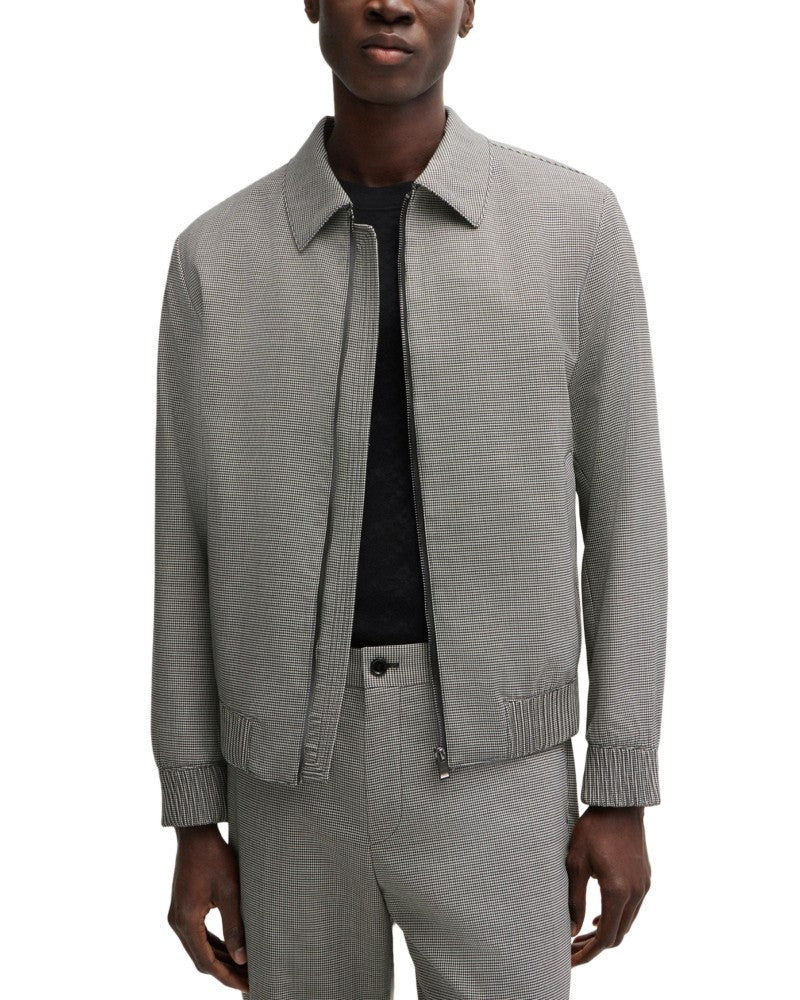 Hugo Boss Mens Slim fit Casual Coat Hanry Wing Jacket 40 R Grey