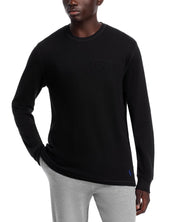 Polo Ralph Lauren Mens Regular Fit Long Sleeve Waffle Pajama T-Shirt Large Black