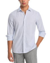 The Men's Store At Private label Mens Slim fit Button-Up Shirt Medium Blue