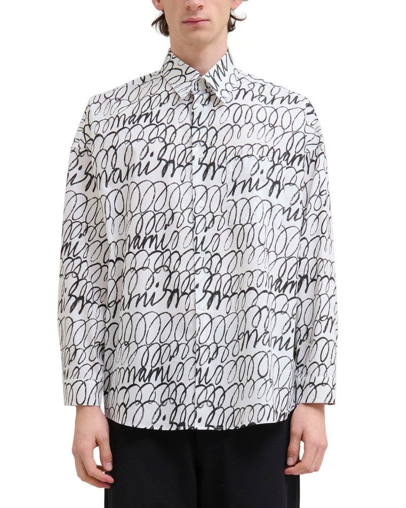 Marni Mens Regular Fit Long Sleeve Button Up Shirt XL White