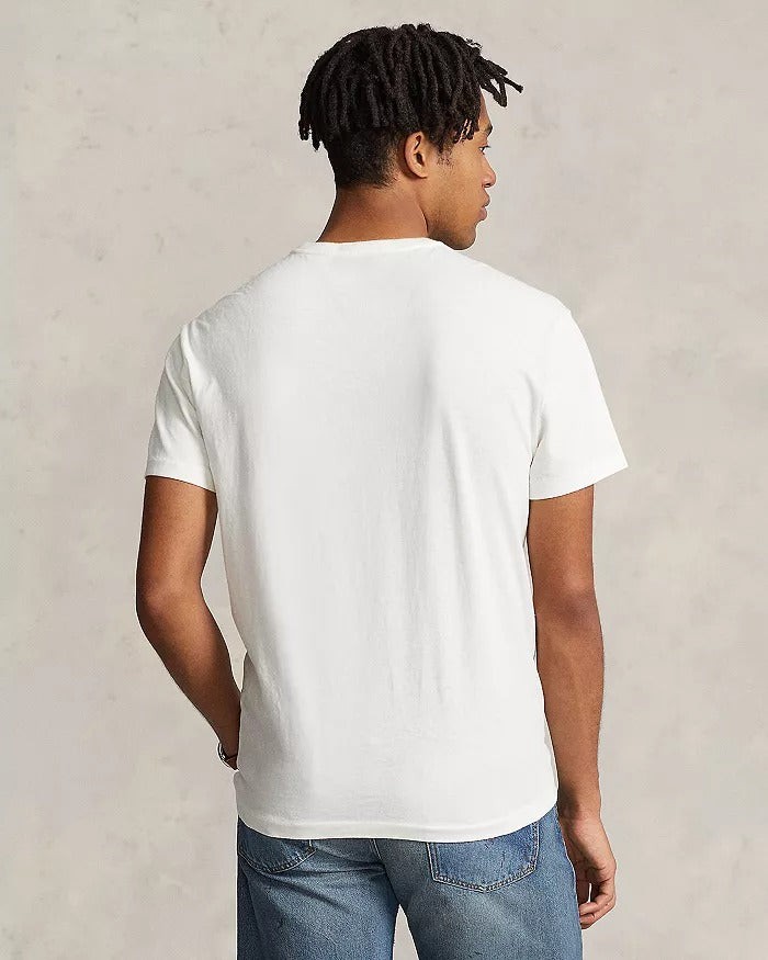 Polo Ralph Lauren Mens Graphic Short Sleeve Cotton T Shirt Nevis White Small