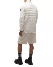 Moose Knuckles Mens Boynton Quilted Down Jacket Medium Plaster White