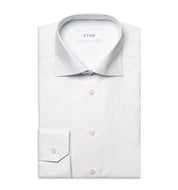 Eton Mens Slim Fit Polka Dot Dress Shirt 16.5 / 42 Blue White