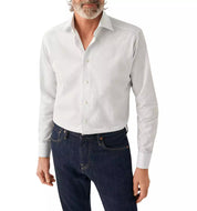 Eton Mens Slim Fit Polka Dot Dress Shirt 16.5 / 42 Blue White