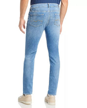 7 for All Mankind Slimmy Squiggle Slim Fit Jeans in Left Hand Size 32 Light Blue