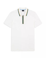 PS Paul Smith Short Sleeve Zip Regular Polo Shirt White Small