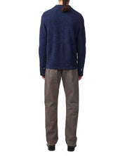 Nn07 Mens Regular fit Long Sleeve Button-Up Knit Shirt Large Blue Solid