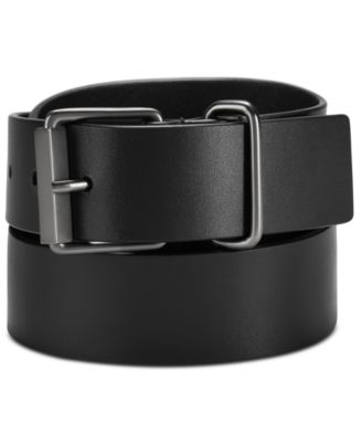 Calvin Klein Men's Black Leather Belt 32 Reg