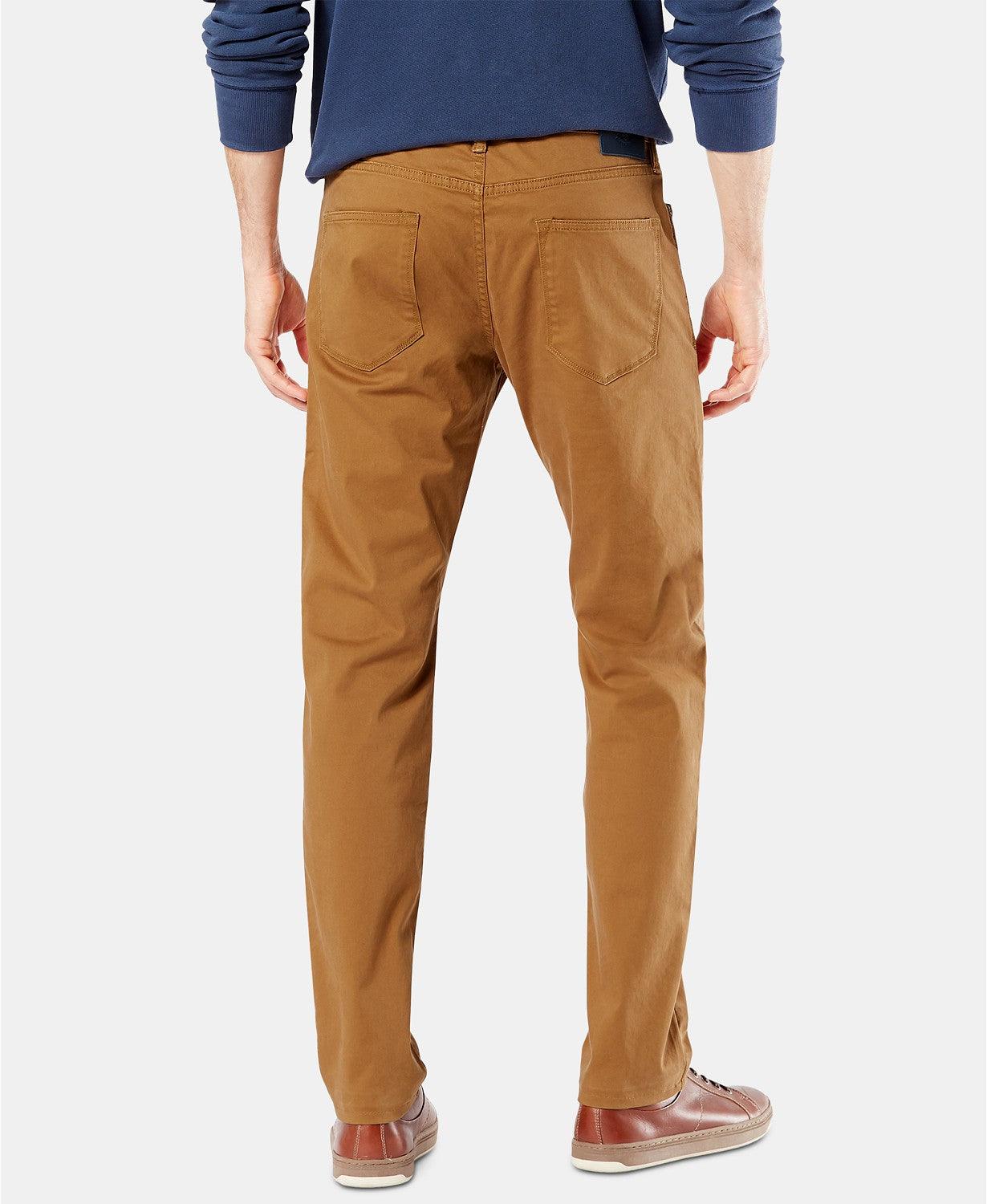 Dockers Mens Jean Cut Supreme Flex Pants Orange Dark Ginger 36 x 29