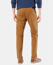 Dockers Mens Regular fit Jean Cut Pants 36 / 29 Dark Ginger Solid Stretch