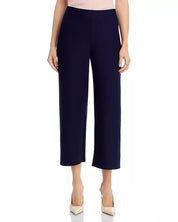 Eileen Fisher Womens Straight Leg Cropped Pants Size XL Navy Blue