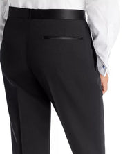 Theory Mens Slim fit Wool Mayers Tuxedo Pants Size 34 Black Solid