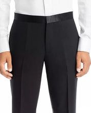 Theory Mens Slim fit Wool Mayers Tuxedo Pants Size 34 Black Solid