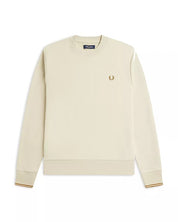 Fred Perry Mens Crewneck Sweatshirt Oatmeal Beige  2XL