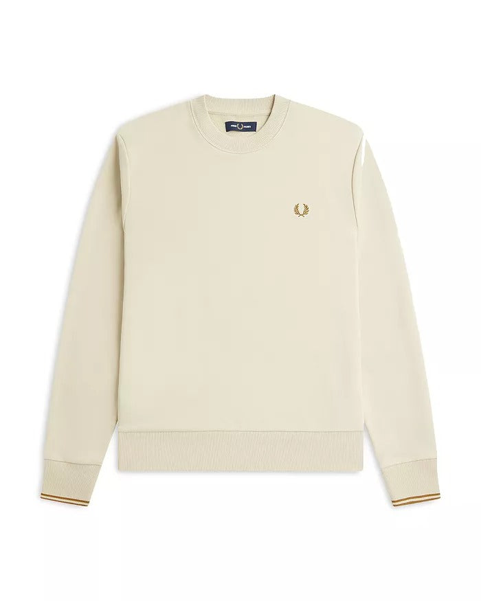 Fred Perry Mens Crewneck Sweatshirt Oatmeal Beige  2XL