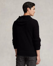 Polo Ralph Lauren Washable Cashmere Waffle Knit Regular Fit Hooded Sweater Small