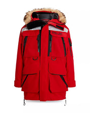 RLX Ralph Lauren Mens Water Repellent Parka Coat Large Red