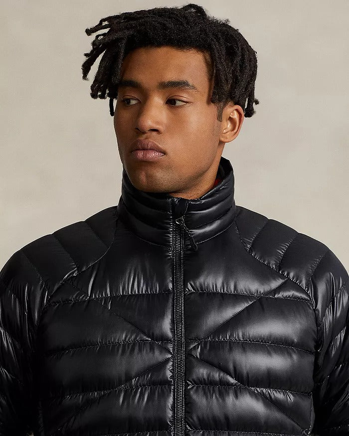 Polo Ralph Lauren Mens Water Repellent Packable Puffer Down Jacket XL Black