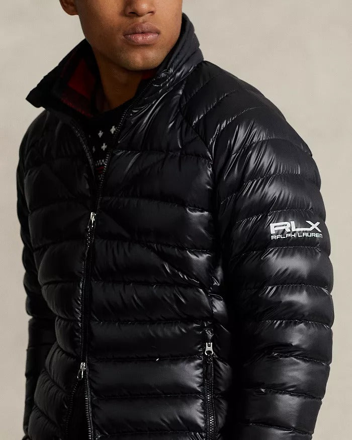 Polo Ralph Lauren Mens Water Repellent Packable Puffer Down Jacket XL Black