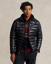 Polo Ralph Lauren Mens Water Repellent Packable Puffer Down Jacket XL Black