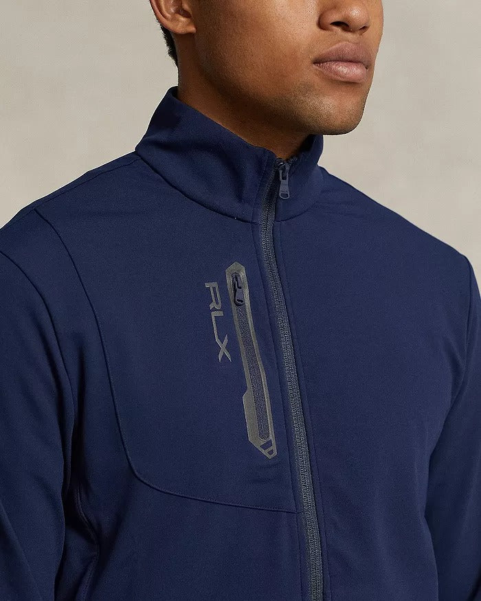 Polo Ralph Lauren RLX Mens Performance Jersey Zip Jacket XL Navy Blue