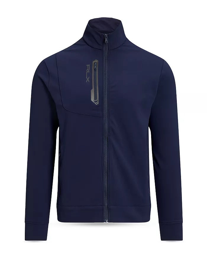Polo Ralph Lauren RLX Mens Performance Jersey Zip Jacket XL Navy Blue