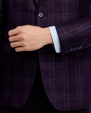 John Varvatos Star Usa Plaid Slim Fit Sport Coat Blazer 40R Purple
