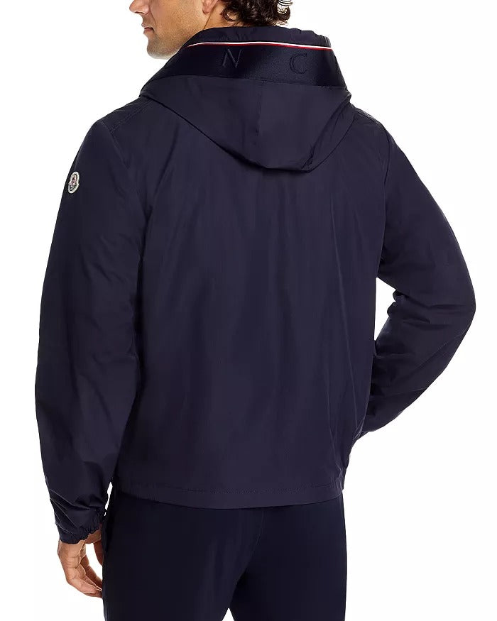 Moncler Mens Mira Hooded Jacket Size 6 / 3XL Navy Blue