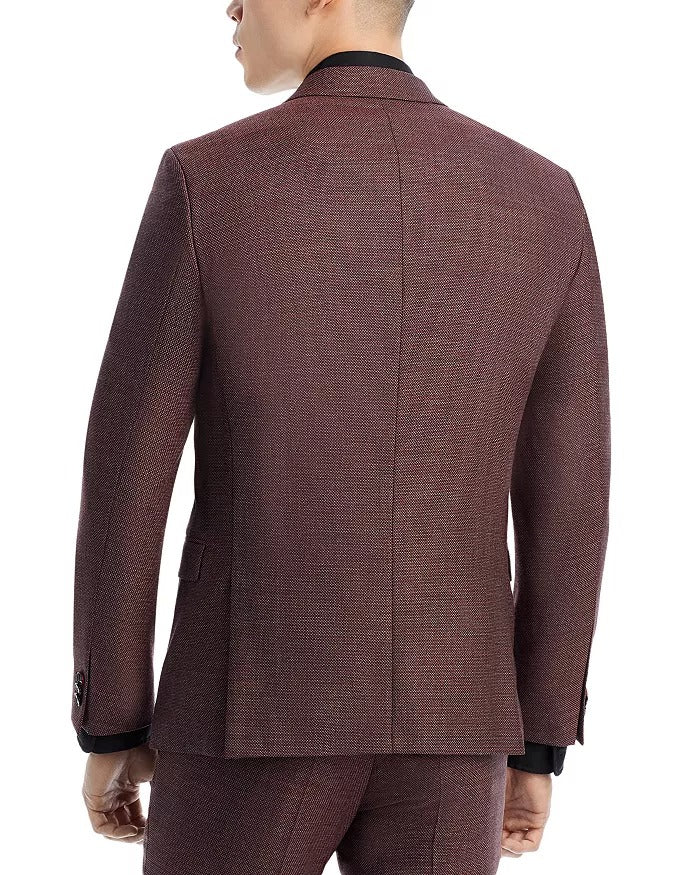HUGO BOSS Arti Birdseye Extra Slim Fit Suit Jacket 42R Brown