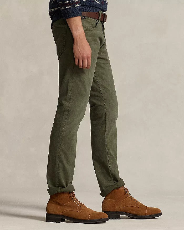 Polo Ralph Lauren Men's Varick Slim Straight Jeans Armadillo Green 40 x 32