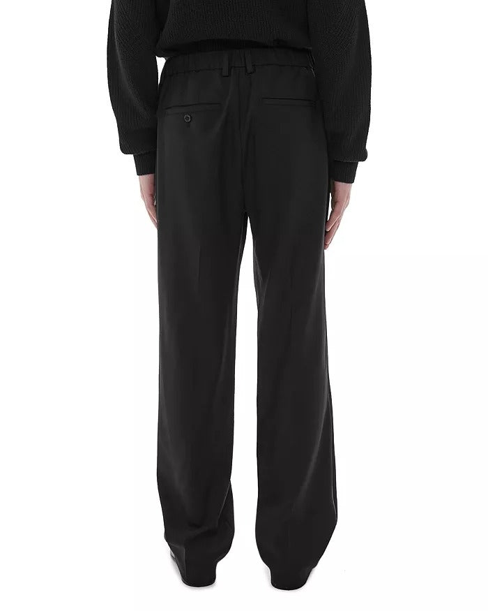 Helmut Lang Mens Pull-on Wool-Blend Trouser Dress Pants Size XL Black