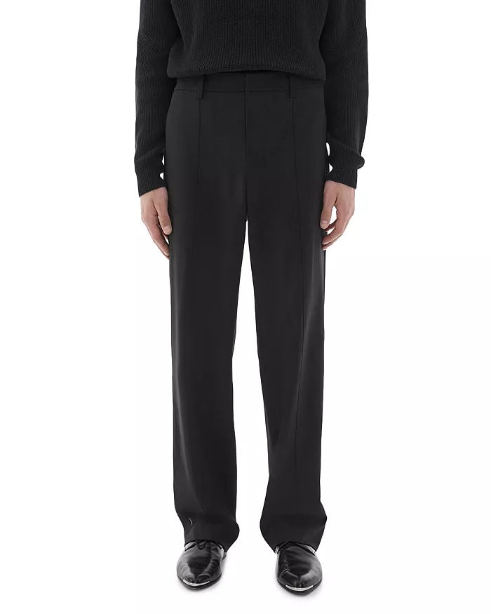 Helmut Lang Mens Pull-on Wool-Blend Trouser Dress Pants Size XL Black